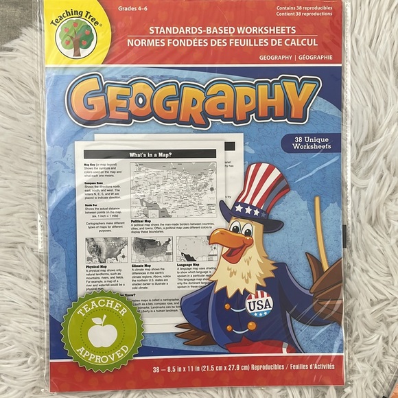 NEW. (4) Grades 4-6 worksheets. Science, science experiments, history, geography - Picture 2 of 5